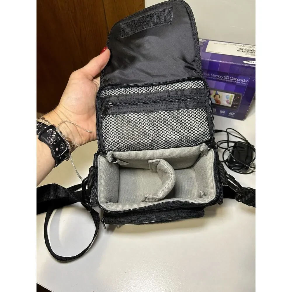 Samsung Black Camcorder with Accessories